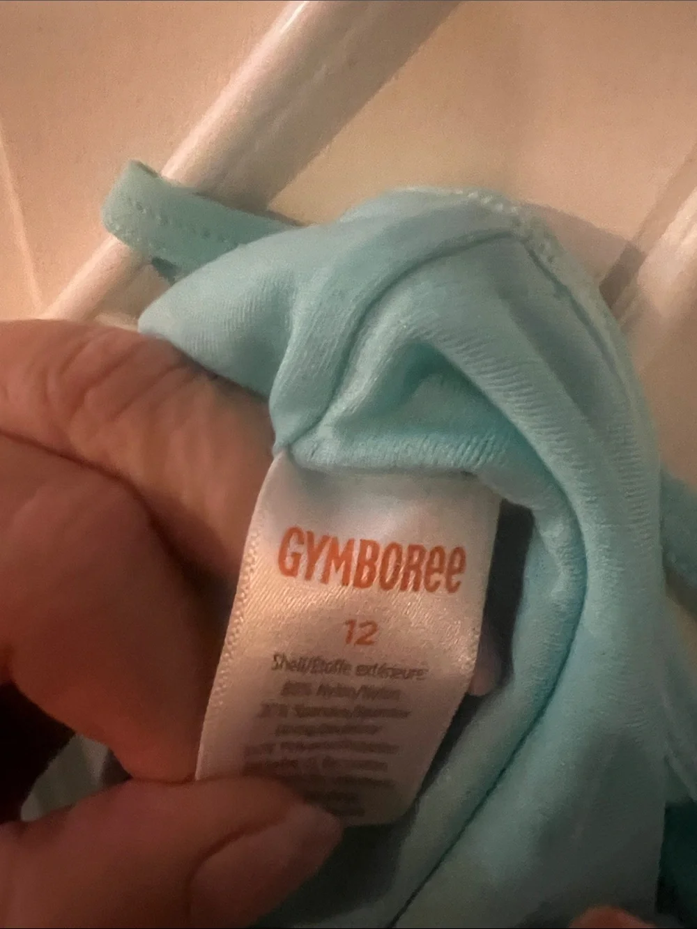 Gymboree Aqua Blue Rainbow One-Piece Swim